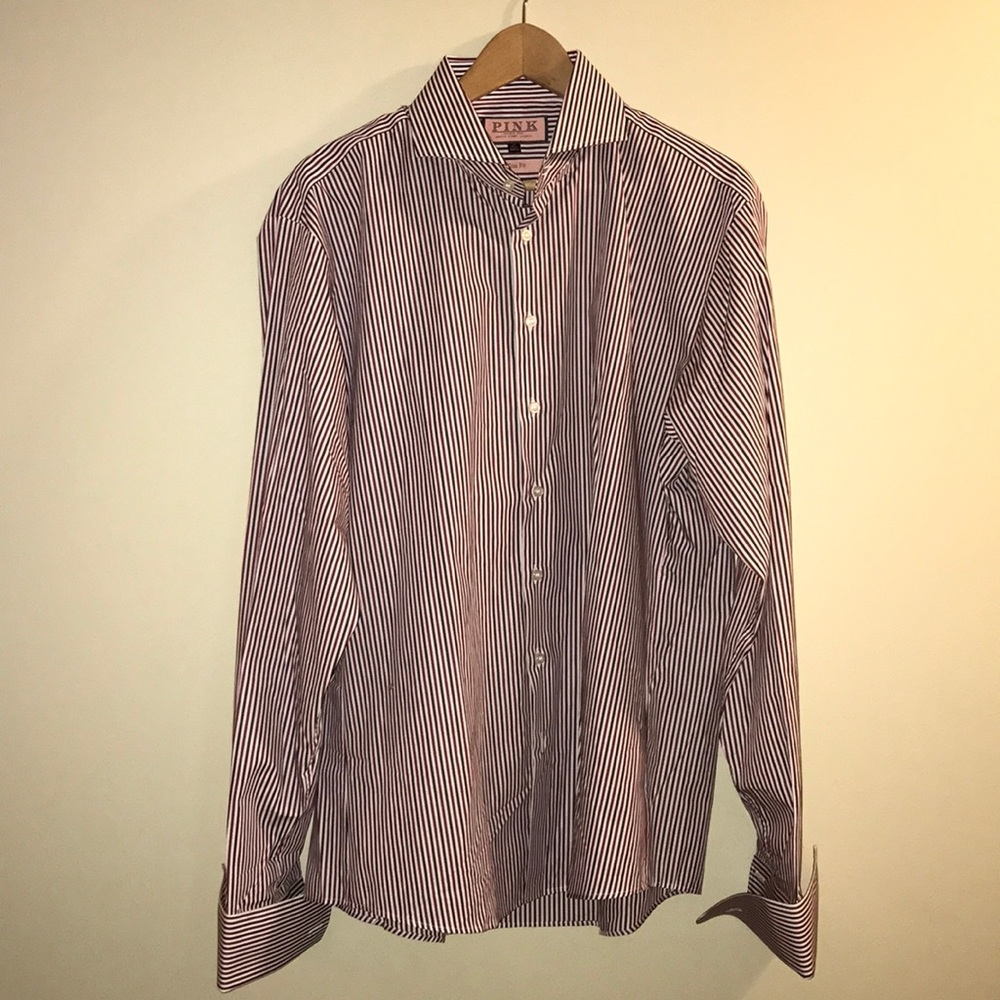 Thomas Pink Slim Fit Dress Shirt